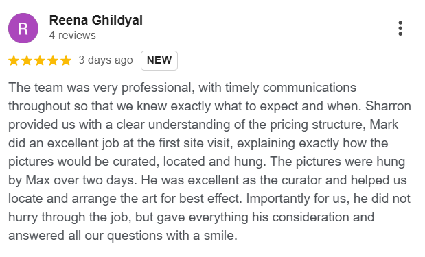 Reena Ghildyal — 5-star Google review